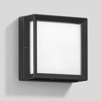 Venkovní osvětlení BEGA 24600 BEGA venkovní nástěnné LED svítidlo hranaté 275x275 mm Barevná úprava: grafitová