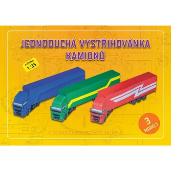 Papírový model Jednoduchá vystřihovánka kamionů