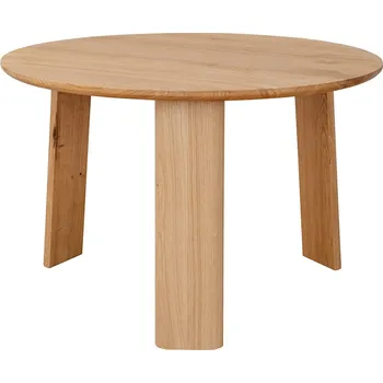 Konferenční stolek KATMANDU Konferenční kulatý stůl Monti, přírodní, masiv dub, rozměr 39x61x61cm