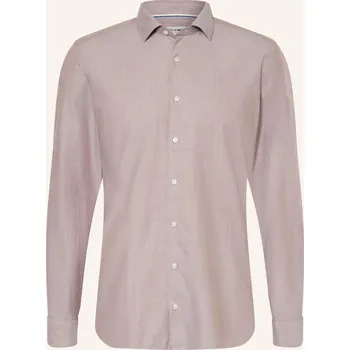 Pánská košile Olymp Pánská Košile Level Five Body Fit, hnědá, 42