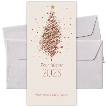 Novoroční přání PF-051 novoroční blahopřání 2026 PF-051 Nižší cena pro více kusů!