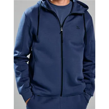 Pánská mikina Sinsay - Oversize mikina na zip s kapucí - námořnická modrá - 907EU-95X - 907EU-95X-XS