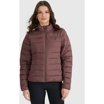 Dámská prošívaná bunda 4F velikost XL dark brown