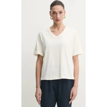 Pánské tričko Bavlněné tričko Liu Jo béžová barva, TA5175 JS923 TA5175.JS923 01X, vel. M