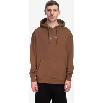 Pánská mikina Mikina Karl Kani pánská, hnědá barva, s kapucí, s potiskem, 6021502-brown 88X, vel. XL