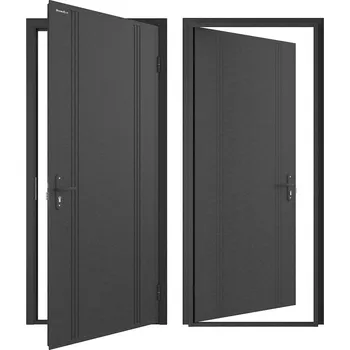 Garážová vrata Vchodové dveře DoorHan ECO antique stříbro Šířka a Výška, mm: 880х2050, Umístění pantů:: Vlevo