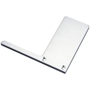 Koncovka pro podlahový profil , naložená montáž, hliník nerez efekt