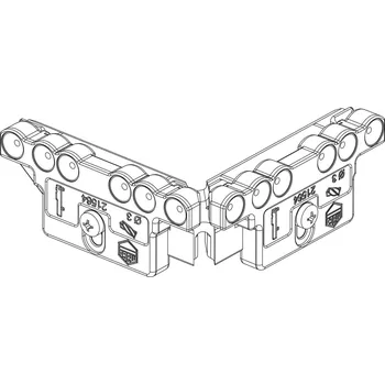Příslušenství k oknu MACO vrtací šablona pro křídl.díl spodního ložiska PVC Systém: 3 mm