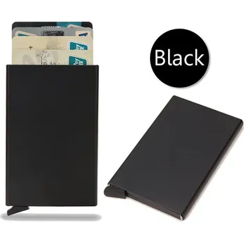 Peněženka Slim peněženka s výsuvem – RFID ochrana, minimalistická Barva (Varianta): Černá