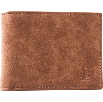 Peněženka Malá pánská peněženka – zip, kapsa na mince, slim design Barva (Varianta): Hnědá