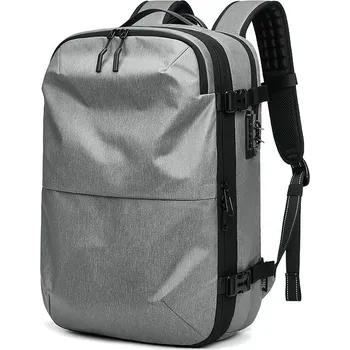 Sportovní batoh Pánský batoh s kompresí – školní i na cestování Barva (Varianta): Světle šedá