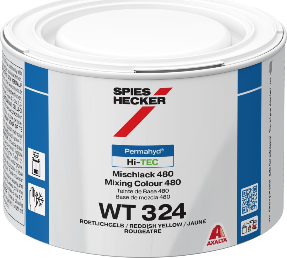 Spies Hecker Permahyd Hi-TEC Mixing Colour 480 WT 324 reddish yellow 0,5 l
