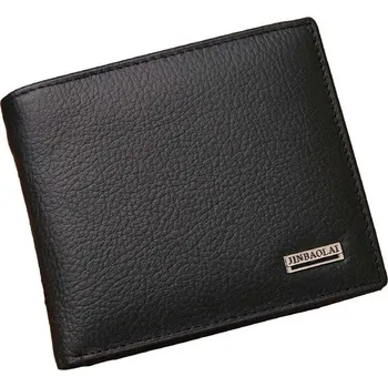 Pánská peněženka z pravé kůže – krátká, kapsa na mince Barva (Varianta): Černá