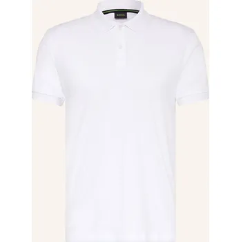 Pánské oblečení Boss Pánská Žerzejová Polokošile Pio Regular Fit, bílá, XXL