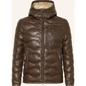 Pánská bunda Blauer Pánská Kožená Bunda Drohan, hnědá, 50