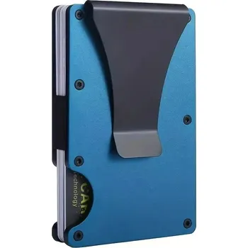 Peněženka Kovová RFID peněženka s klipem – minimalistické provedení Barva (Varianta): Tmavě modrá