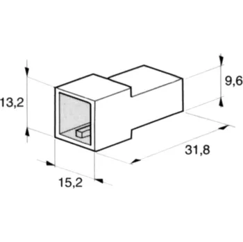 Auto elektroinstalace IMP 428977 Kryt 2ks kolíku 6,3 mm