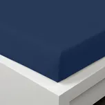 Jersey prostěradlo s elastanem temně modré: 90x200cm