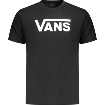Pánské tričko Černé pánské tričko s potiskem Vans Vans černá | bílá 2796562
