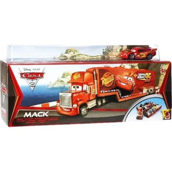 autíčko Mattel Cars (Auta) Mack Truck (rozkládací kamion) + Lightning McQueen (Blesk)