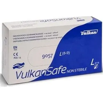 Rukavice na úklid Vulkan Dona Rukavice jednorázové nitrilové bezprašné, velikost L, 100 kusů