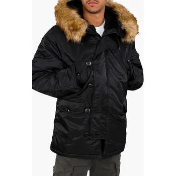 Bunda Alpha Industries N3B 100106 03 pánská, černá barva, zimní 100106.03 99X, vel. M