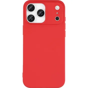 Telefonní příslušenství Matný kryt z měkkého plastu pro iPhone 17 Pro - červený