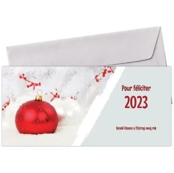 Novoroční přání PF-075 novoroční blahopřání 2026 PF-075 Nižší cena pro více kusů!