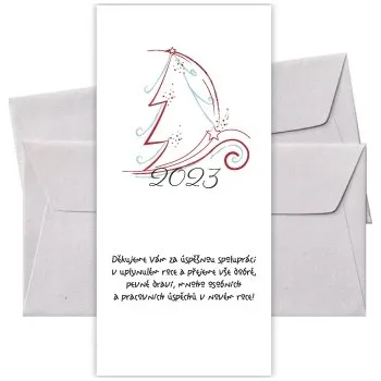 Novoroční přání PF-024 novoroční blahopřání 2026 PF-024 Nižší cena pro více kusů!