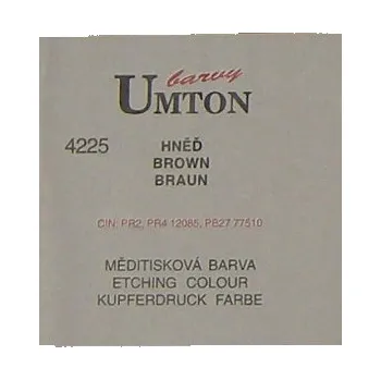 Olejová barva Měditisková barva Umton 130ml – hněď (Měditisková barva Umton 130ml – hněď)