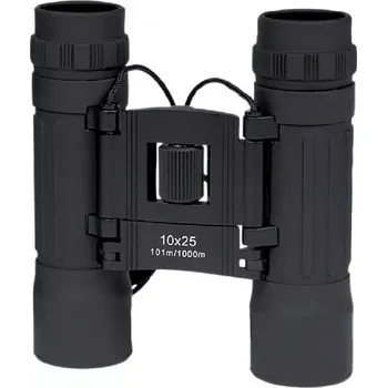 Dalekohled Dalekohled 10 x 25 černý + pouzdro (Universální dalekohled 10 x 25 v jednobarevném provedení a praktickým pouzdrem)