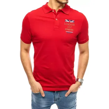 Pánské tričko s límečkem DStreet London DStreet červená 1527773