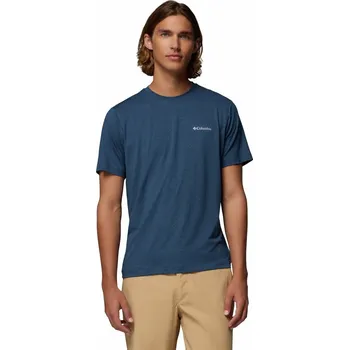 Pánské tričko Columbia Tech Trail™ Crew Neck II M 2074581464 - collegiate navy heather M