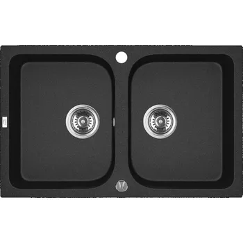 Laveo CELIA SBC_720T Dvojdřez, granit černá