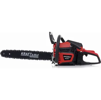 Motorová pila Kraft-Dele Benzínová řetězová pila 5,2 HP, lišta 45 cm