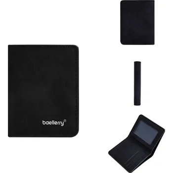 Peněženka Pánská peněženka – kožená, tenká, na více karet Barva (Varianta): Černá