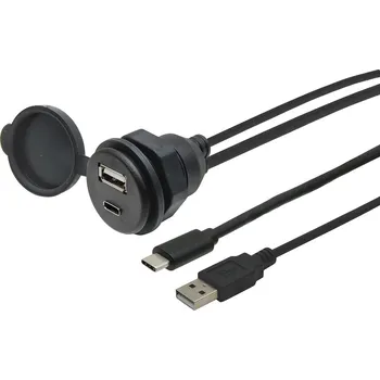 Bluetooth vysílač 226095 USB-C + USB-A zásuvka s kabelem