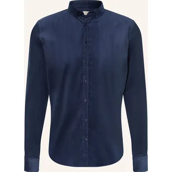 Pánská košile q1 Manufaktur Pánská Manšestrová Košile Extra Slim Fit, tmavě...