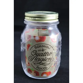 Zavařovací sklenice Sklenice zavařovací 500ml QUATTRO ST. d 9,2x13,6cm, sklo