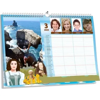 Fotokalendář Rodinný plánovací kalendář s pohádkovými motivy NKD-09-A2 nástěnný foto-kalendář 2026 NKD-09-A2 Nižší cena pro více kusů!