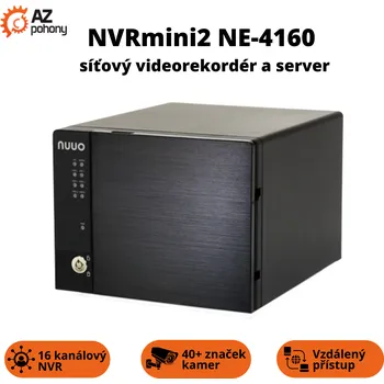 DVR/NVR/HVR záznamové zařízení NVRmini2 NE-4160 - síťový videorekordér a server (16 kanálů, 4 pozice, 16 TB)