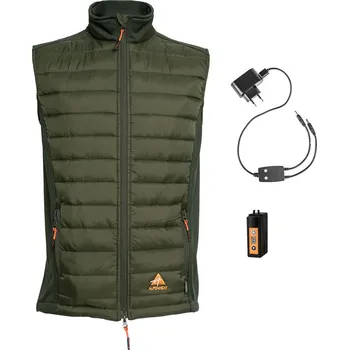 Pánská vesta AlpenHeat FireAir vyhřívaná vesta zelená Velikost: 3XL