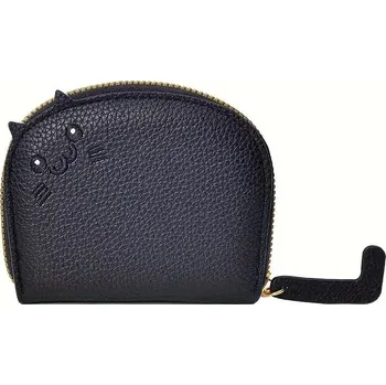 Peněženka Dámská peněženka s kočičím motivem – více přihrádek na karty Barva (Varianta): Černá