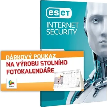 Antivir ESET Internet Security + DÁREK Stolní kalendář SWIS-SK