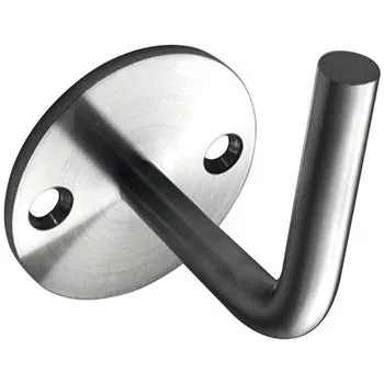 Držák zábradlí s koncovkou k navaření, s plochou rozetou se 2 otvory o 70mm,V2A