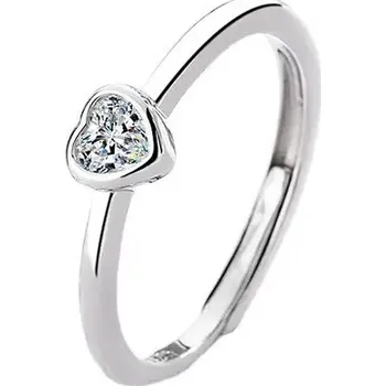 Prsten Majya Stříbrný nastavitelný prsten se srdíčkem LOVE Ag/; ≤1,70 g 10347