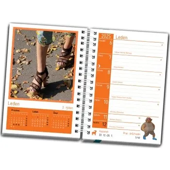 Diář Školní týdenní fotodiář A6 2026 DIAR-08 Nižší cena pro více kusů!