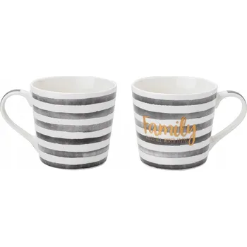 Hrnek Florina Sara Black porcelánový 400 ml