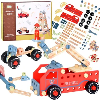 ostatní stavebnice JOKO Dřevěná stavebnice 129 dílů