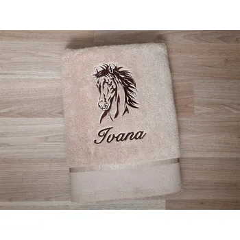 Ručník Ručník se jménem NA PŘÁNÍ 450g Kůň Apollo béžový